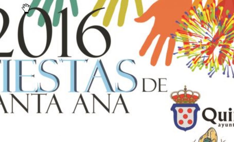 Fiestas Santa Ana 2016. Programa completo.